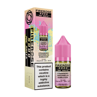 Strawberry Watermelon Bubblegum Firerose Nic Salt Vape Juice by Elux