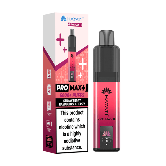 Strawberry Raspberry Hayati Pro Max+ 6000 Puff Kit