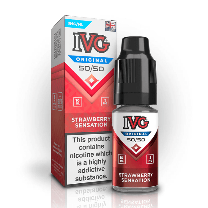 Strawberry Sensation IVG Original 50/50 E-Liquids