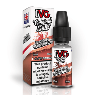 IVG Original Salts Strawberry Watermelon 10ml nic salt e-liquid bottle and box