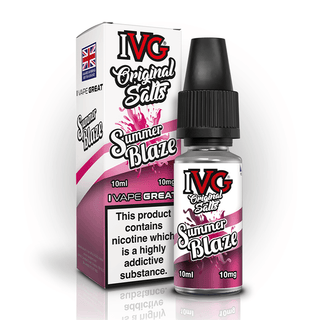 IVG Original Salts Summer Blaze 10ml nic salt e-liquid bottle and box