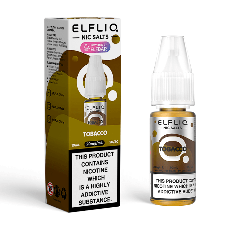 Tobacco Elfliq Vape Juice by Elf Bar | Elf Bar | Tablites Tobacco Elfliq Vape Juice by Elf Bar | Elf Bar | Tablites