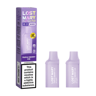 Triple Berry Ice Lost Mary BM600 Prefilled Replacement Pod Refills