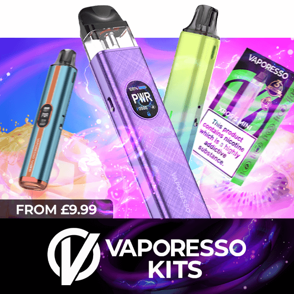 Vaporesso Kits From £9.99 Mobile Banner