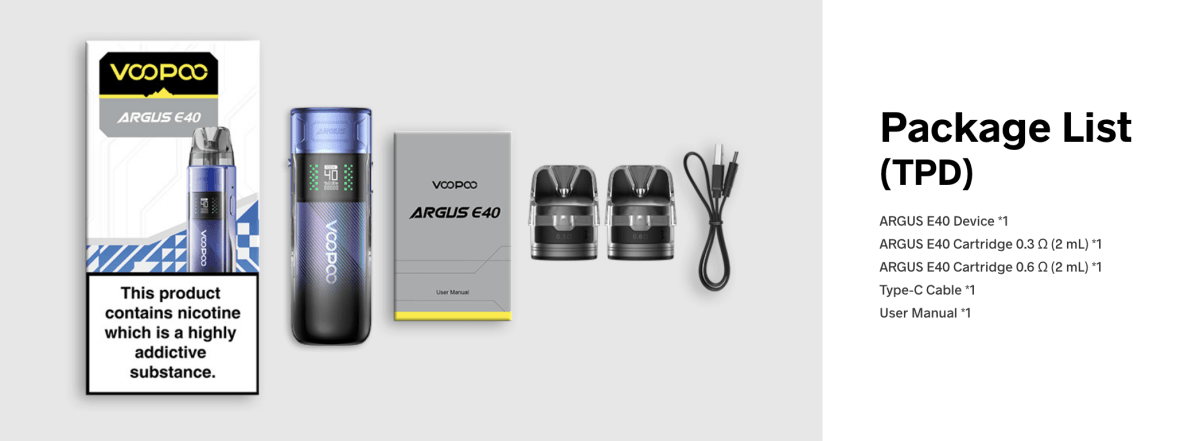 Voopoo Argus E40 Kit- 21483 - TABlites