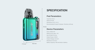 Voopoo Argus P2 Kit Specification