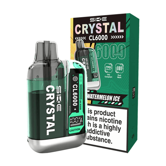 SKE Crystal CL6000 Big Puff Vape Kit - Watermelon Ice