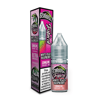 White Peach Raspberry Seriously Tropical Nic Salt E - Liquid by Doozy Vape