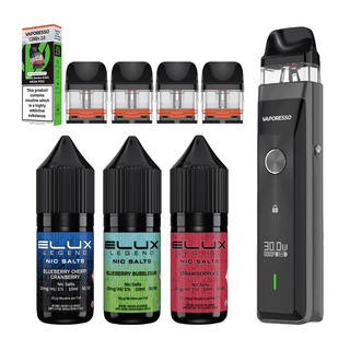 Vaporesso XROS Pro Kit with 3 E-Liquids and a Pack of 4 Vaporesso XROS Pods
