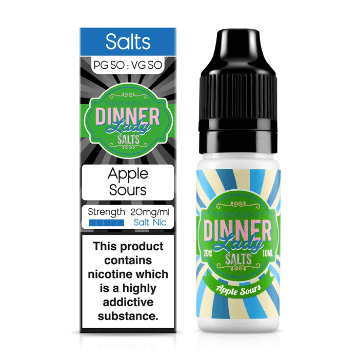 Apple Sours Nic Salt E-Liquid by Dinner Lady 10ml - TABlites