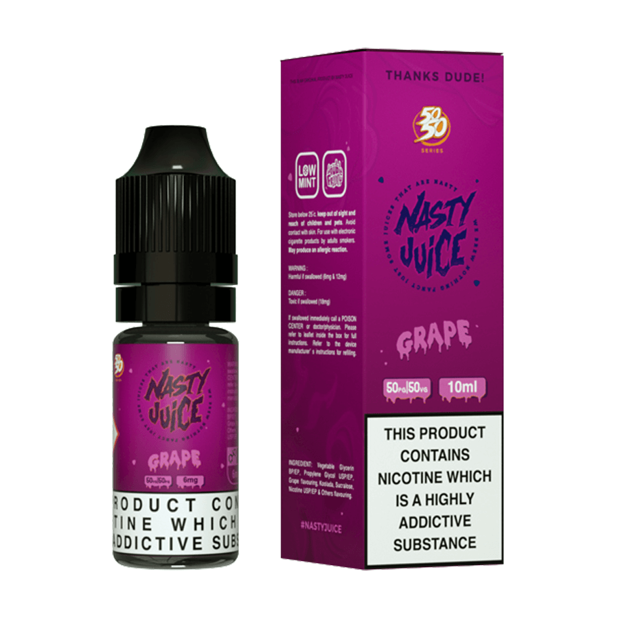 ASAP Grape E-Liquid by Nasty Juice 10ml 50/50 - TABlites