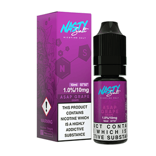 ASAP Grape Nic Salt E-Liquid by Nasty Juice 10ml - TABlites