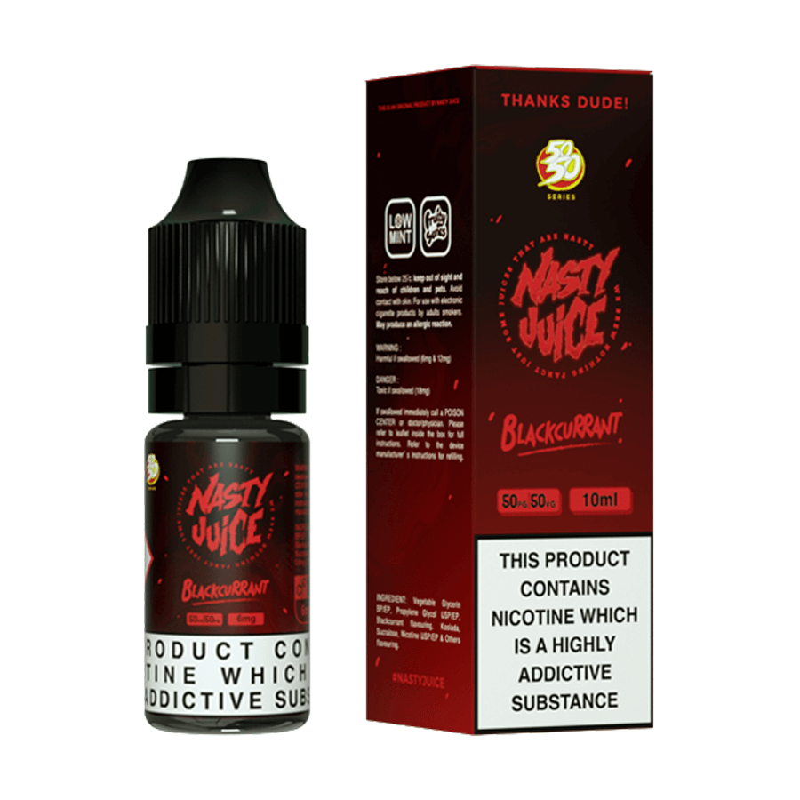 Bad Blood (Blackcurrant) E-Liquid by Nasty Juice 10ml 50/50 - TABlites