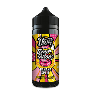 Banana Split Temptations 100ml Short Fill E-Liquid by Doozy Vape - TABlites