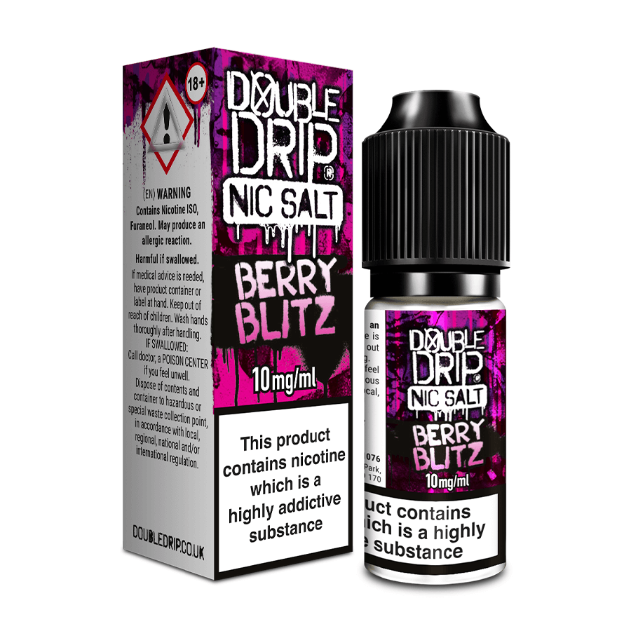 is vape juice harmful if swallowed Berry Blitz Nic Salt E-Liquid by Double Drip