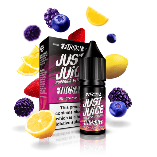 Berry Burst & Lemonade Fusion Nic Salt E-Liquid by Just Juice 10ml - TABlites