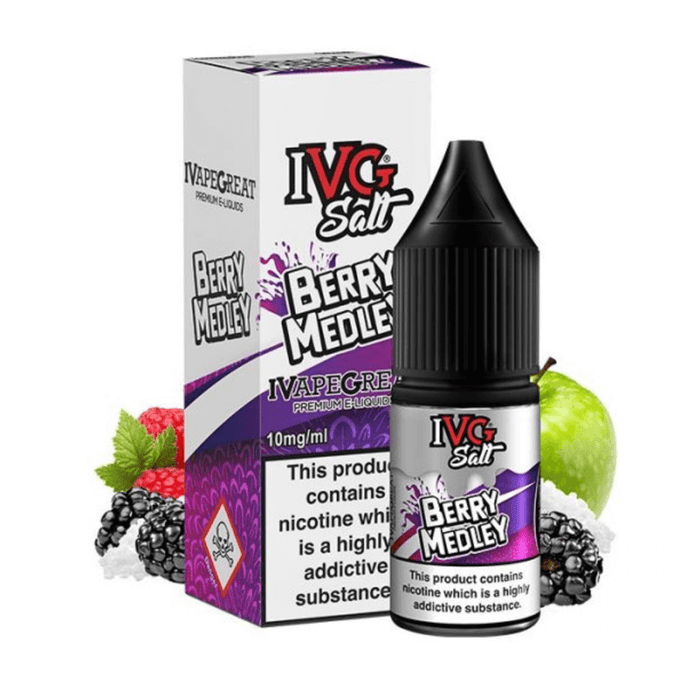 Berry Medley Nic Salt E-Liquid by IVG - TABlites