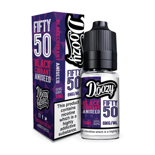 Blackcurrant Aniseed Fifty 50 E-Liquid by Doozy - TABlites