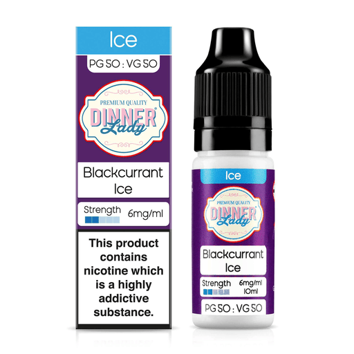 Blackcurrant Ice E-Liquid by Dinner Lady 50/50 10ml - TABlites