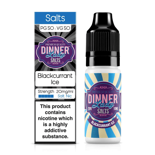 Blackcurrant Ice Nic Salt E-Liquid by Dinner Lady 10ml - TABlites