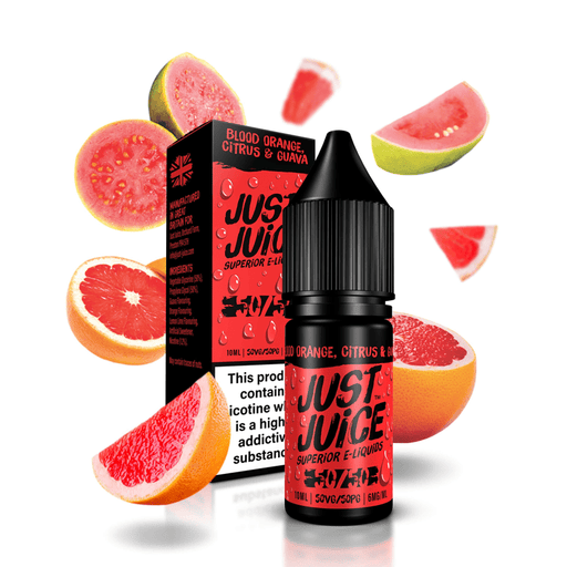 Blood Orange, Citrus & Guava E-Liquid by Just Juice 5050 10ml - TABlites