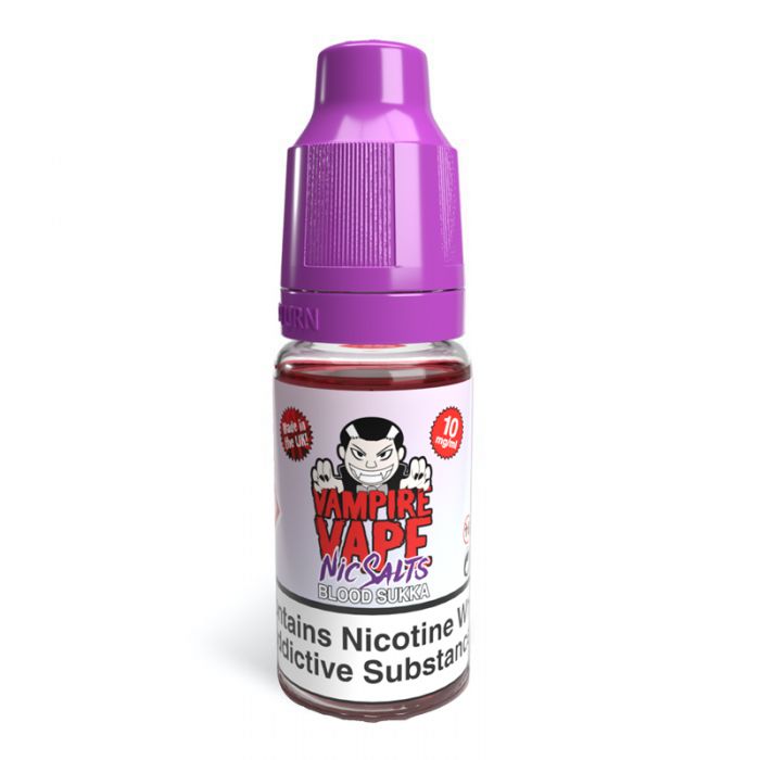 Blood Sukka Nic Salt E-Liquid by Vampire Vape 10ml Tablites Blood Sukka Nic Salt E-Liquid by Vampire Vape 10ml Tablites