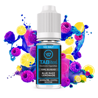 Blue Razz Lemonade Nic Salt 10ml E-Liquid by Tablites Blue Razz Lemonade Nic Salt 10ml E-Liquid by Tablites