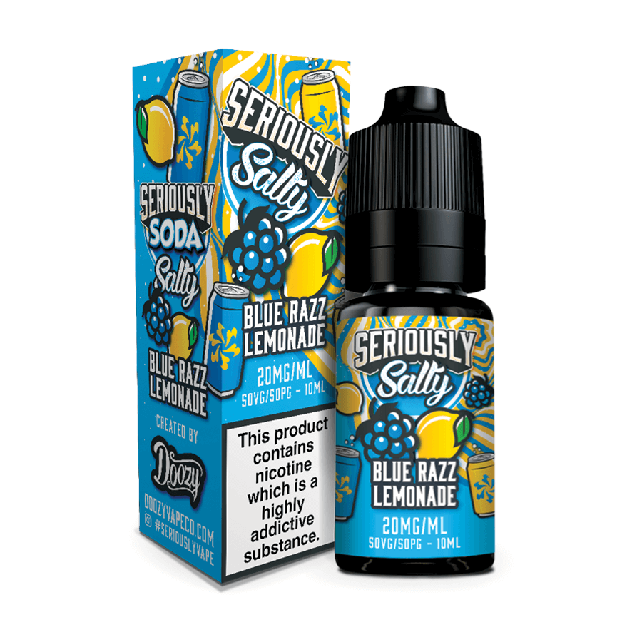 Blue Razz Lemonade Seriously Salty Soda by Doozy Vape Tablites Blue Razz Lemonade Seriously Salty Soda by Doozy Vape Tablites