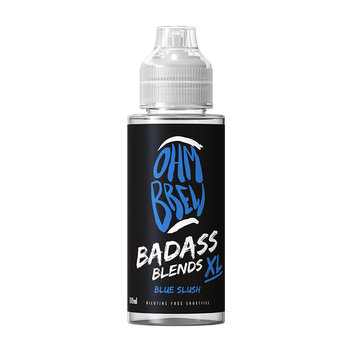 Blue Slush Shortfill E-Liquid by Ohm Brew Badass Blends XL 100ml - TABlites