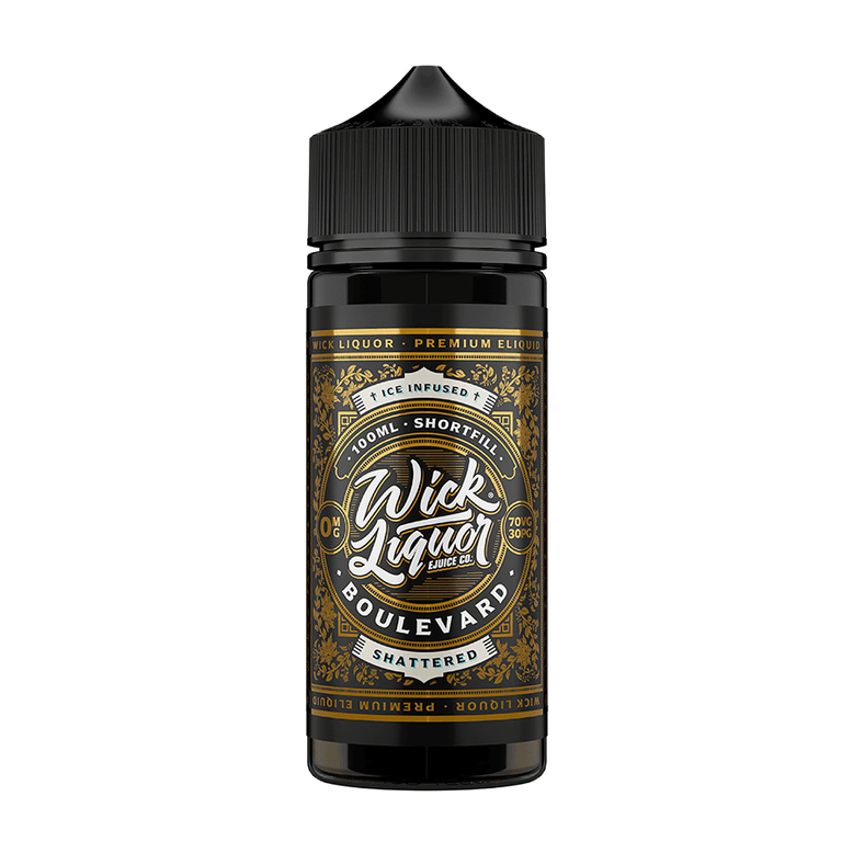 Boulevard Shattered Shortfill E-Liquid by Wick Liquor 100ml - TABlites