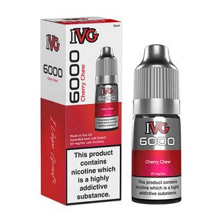 Cherry Chew IVG 6000 E-Liquid - Box and Bottle
