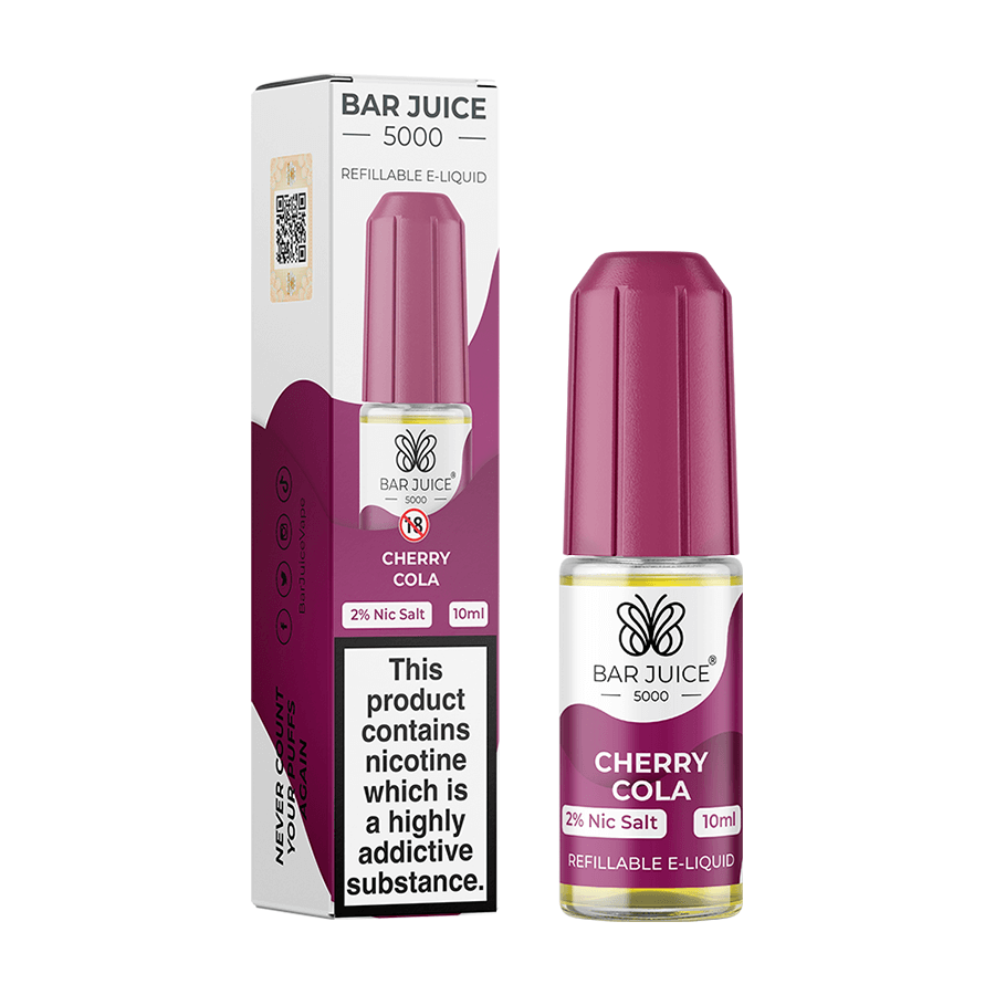 Cherry Cola by Bar Juice 5000 Nic Salt E-Liquid 10ml Tablites Cherry Cola by Bar Juice 5000 Nic Salt E-Liquid 10ml Tablites