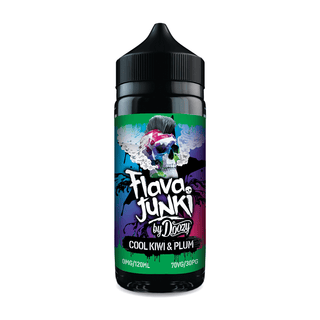 Cool Kiwi and Plum Flava Junki Shortfill E-Liquid by Doozy 100ml - TABlites