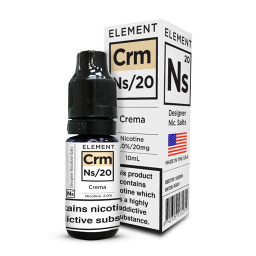 Crema Nic Salt E-Liquid by Element 10ml - TABlites