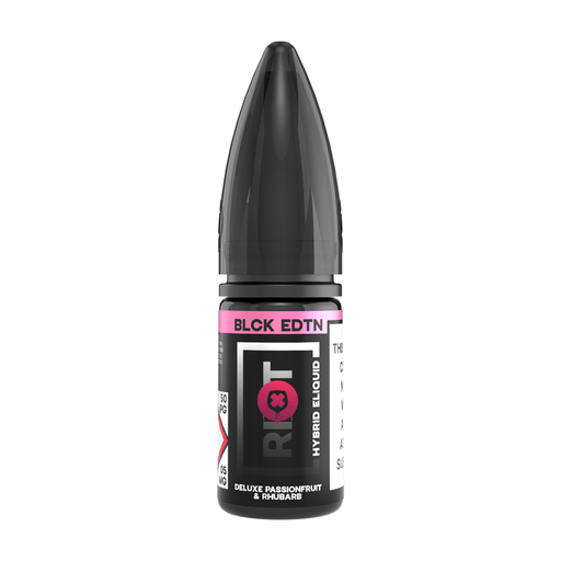 Deluxe Rhubarb & Passionfruit E-Liquid by Riot Salt Black Edition - TABlites