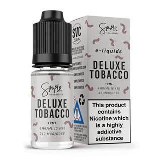 Deluxe Tobacco E-Liquid by Simple Essentials 50/50 10ml - TABlites