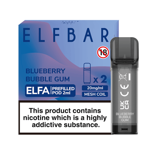 Elf Bar Elfa Prefilled Pods Blueberry Bubblegum - TABlites