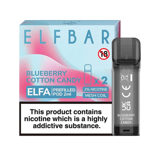 Elf Bar Elfa Prefilled Pods Blueberry Cotton Candy - TABlites