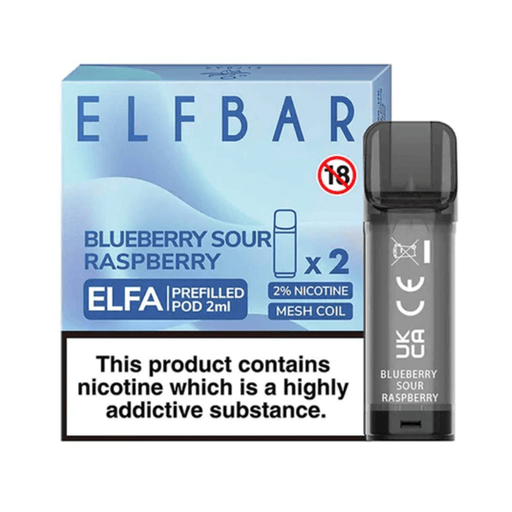Elf Bar Elfa Prefilled Pods Blueberry Sour Raspberry - TABlites