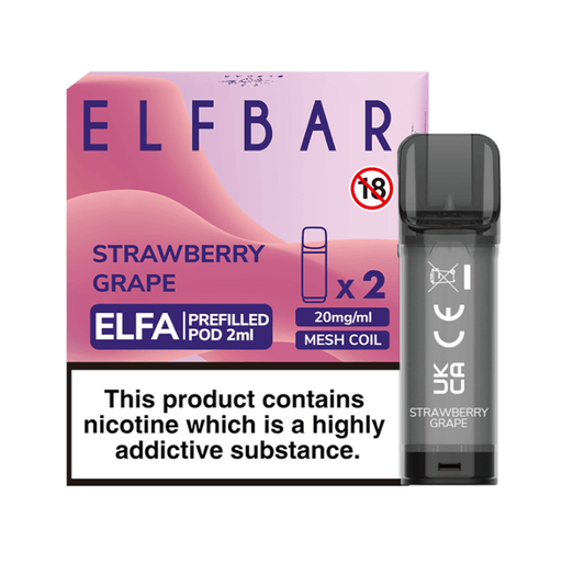 Elf Bar Elfa Prefilled Pods Strawberry Grape - TABlites