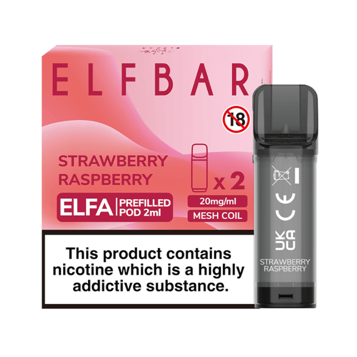 Elf Bar Elfa Prefilled Pods Strawberry Raspberry - TABlites
