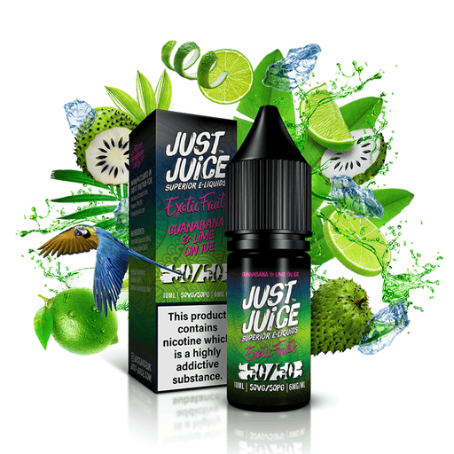 Exotic Fruits Guanabana & Lime on Ice E-Liquid by Just Juice 5050 10ml - TABlites