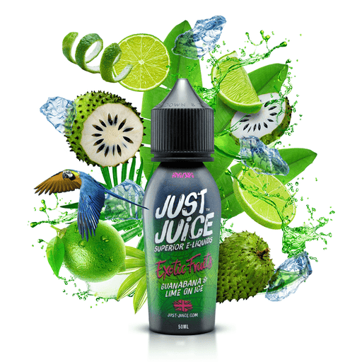 Exotic Fruits Guanabana & Lime On Ice Shortfill E-Liquid by Just Juice 50ml - TABlites