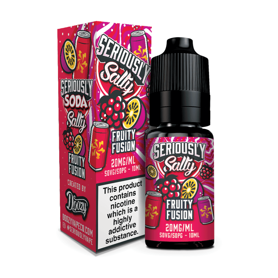 Fruity Fusion Seriously Salty Soda by Doozy Vape Tablites Fruity Fusion Seriously Salty Soda by Doozy Vape Tablites