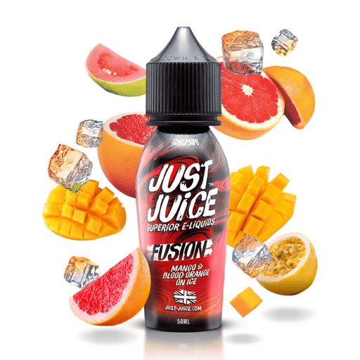 Fusion Fruits Mango & Blood Orange On Ice Shortfill E-Liquid by Just Juice 50ml- 5056168855728 - TABlites