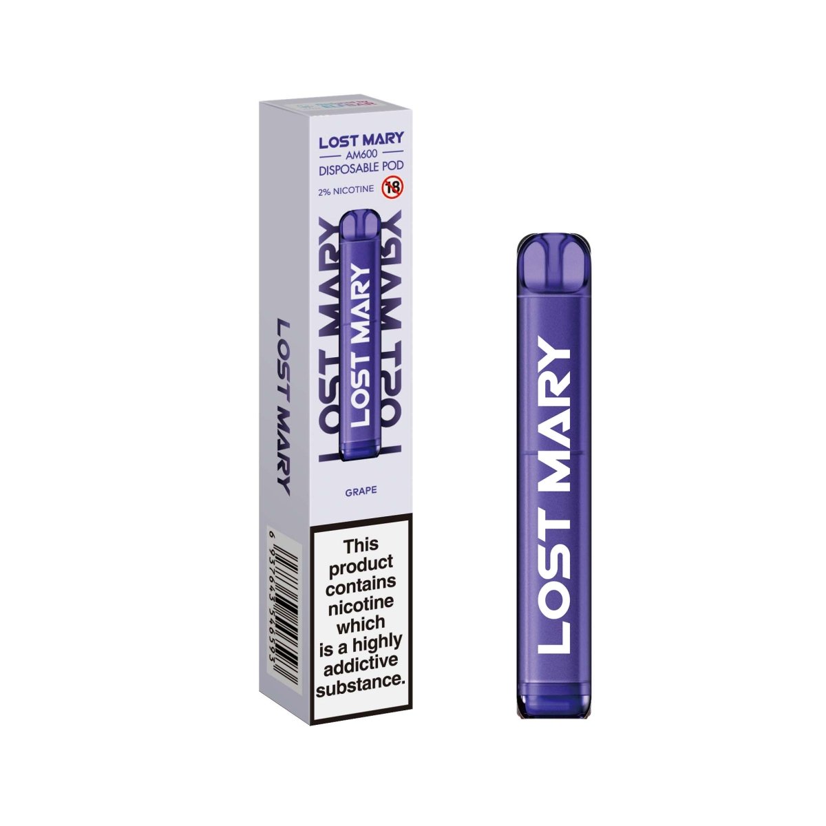 Grape Lost Mary AM600 Disposable Vape | 5 for £20 | Free Shipping — TABlites