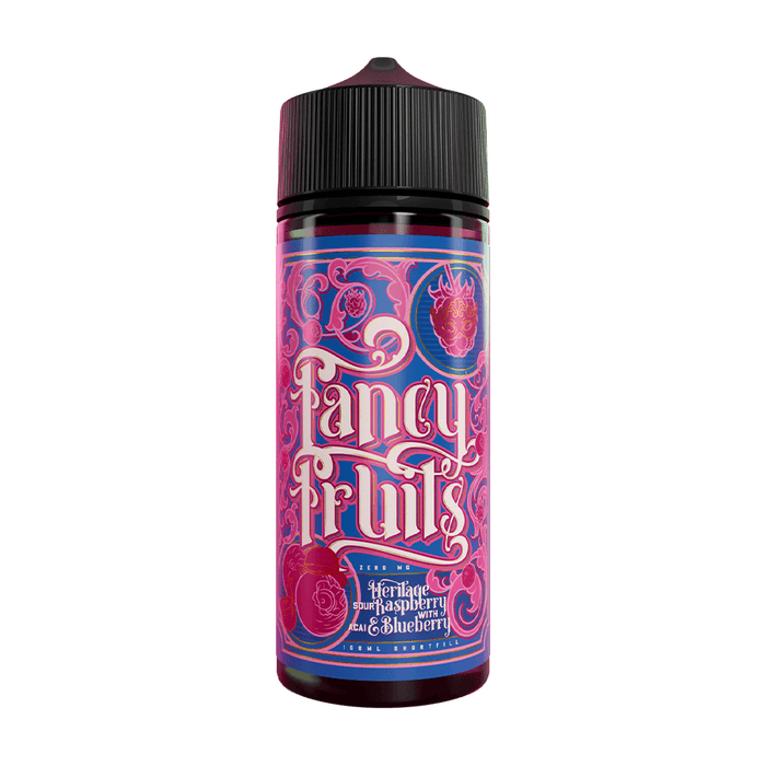 Heritage Sour Raspberry with Acai and Blueberry Short Fill E-Liquid by Fancy Fruits 100ml- 0632793657835 - TABlites