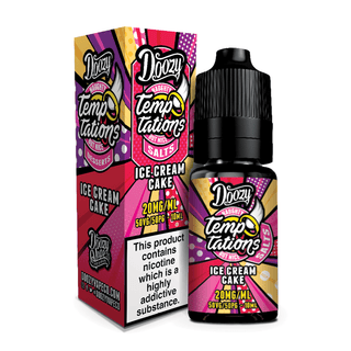 Ice Cream Cake Temptations Nic Salt E-Liquid by Doozy Vape- 5056168806683 - TABlites