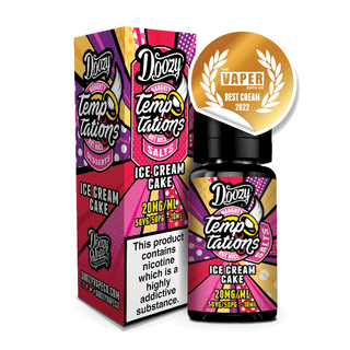 Ice Cream Cake Temptations Nic Salt E-Liquid by Doozy Vape- 5056168806683 - TABlites