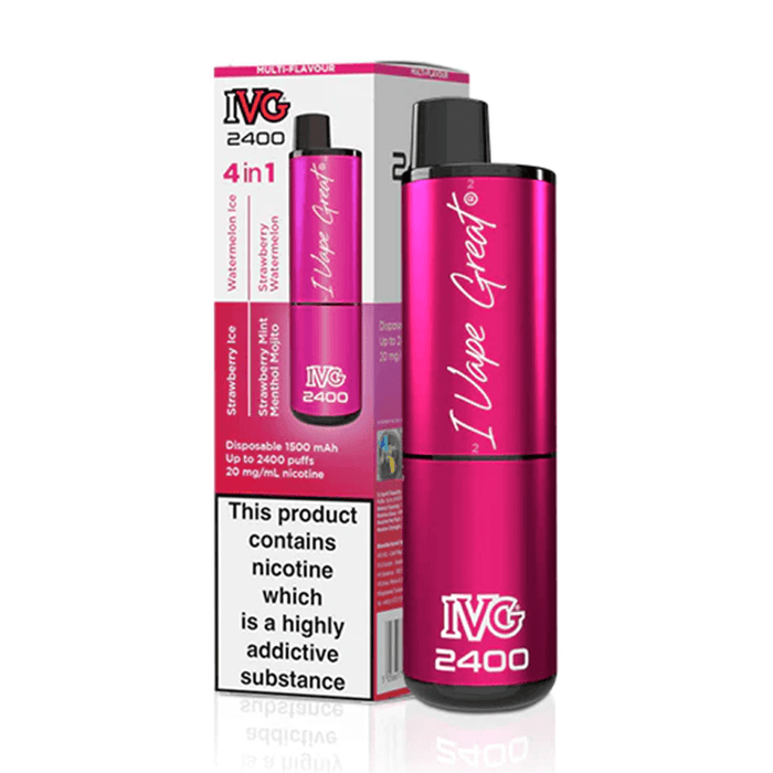 IVG 2400 Multi Flavour Pink Edition- 5056617540335 - TABlites